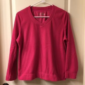 Fleece pullover sweater